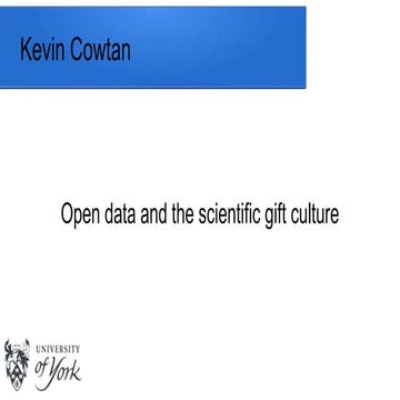 ODiP: Open data and the scientific gift culture