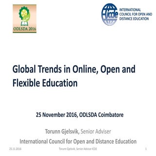 Global trends in Online, Open and F...