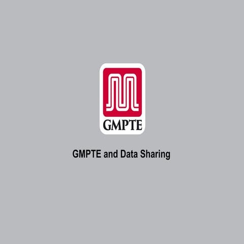 GMPTE Open Data Presentation
