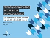 Seeing and navigating patterns of '...