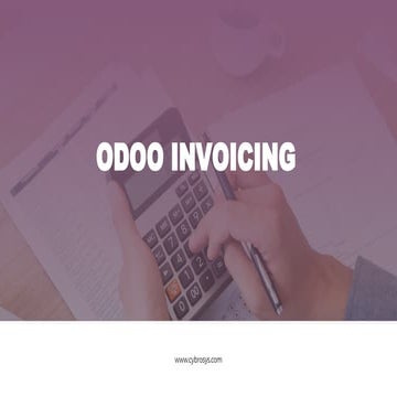 Odoo Invoicing Features