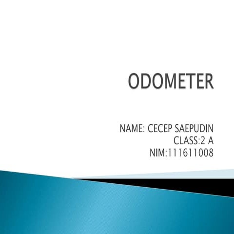 Odometer | PPTX