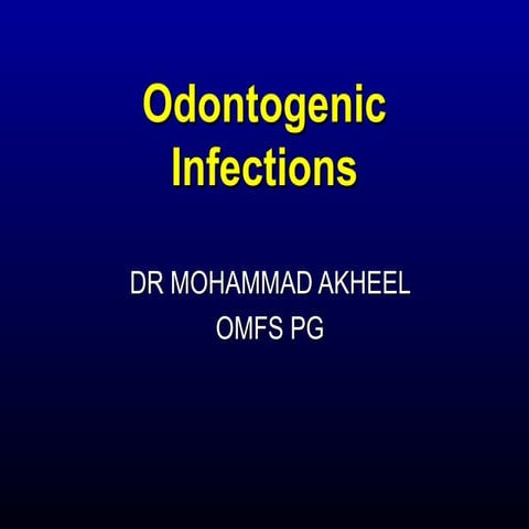 Odontogenic infections