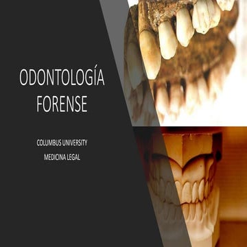 ODONTOLOGÍA FORENSE