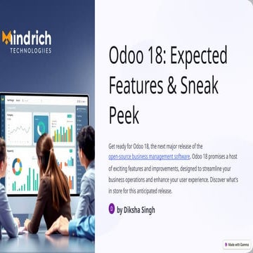 Latest Odoo 18: Expected features & Sneak peek