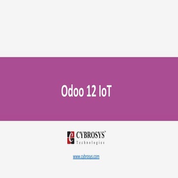 Odoo 12 IoT