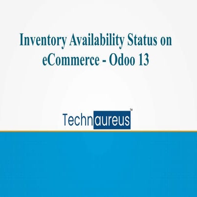 Odoo 13 inventory availability status on e commerce