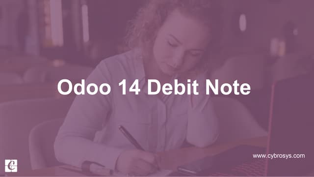 Odoo 14 Debit Note