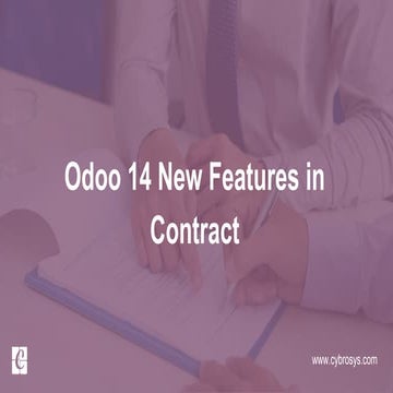 Odoo 14 New Features in Contract