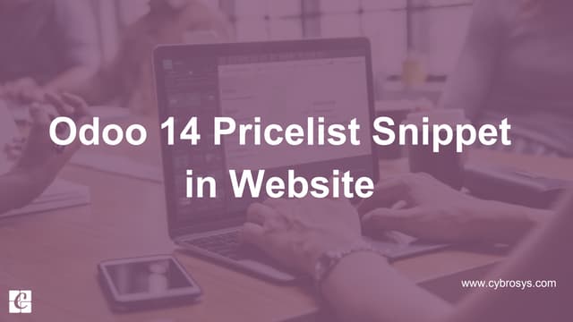 Odoo 14 Pricelist Snippet in Website