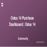 Odoo 14 Purchase Dashboard | Odoo 14 Community Edition