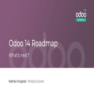Odoo 14 Roadmap - What's next?