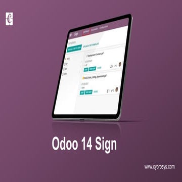 Odoo 14 Sign Module