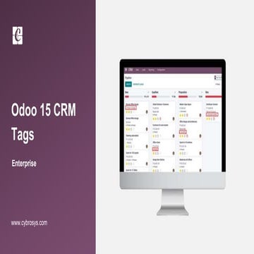 Odoo 15 CRM Tags - Odoo 15 Enterprise Edition