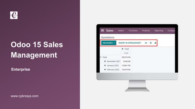 Odoo 15 Sales Management | Enterprise Edition