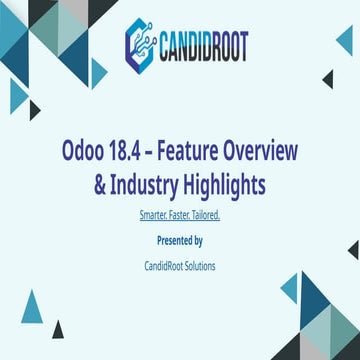 Odoo 18.4 – Feature Overview & Industry Highlights