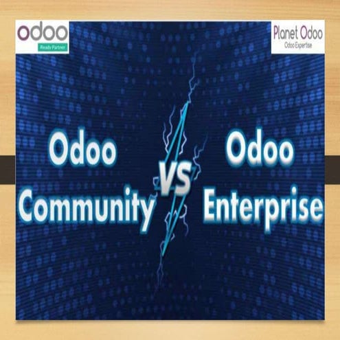 Odoo community vs enterprise