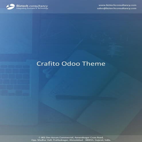 Odoo Crafito Theme, Multipurpose Odoo Template For All Industries