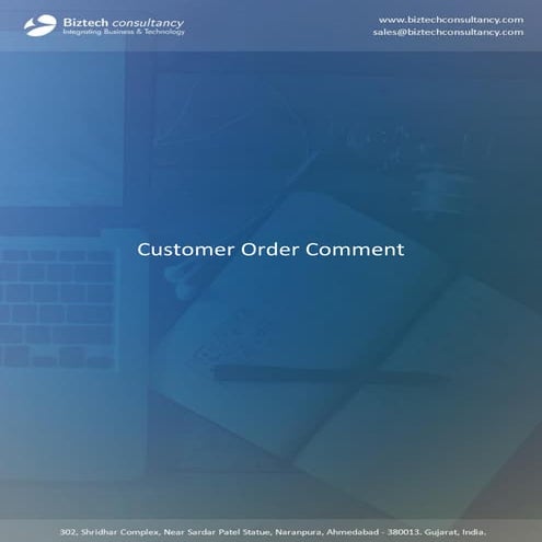 Customer Order Form | PDF
