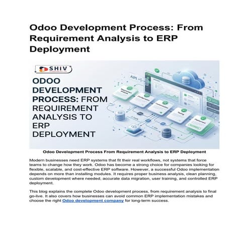 Complete Guide to Odoo Development Process | PDF