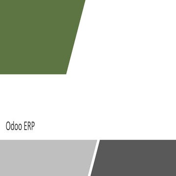 odoo ERP Basic Modul Presentasi ( Odoo Standard)