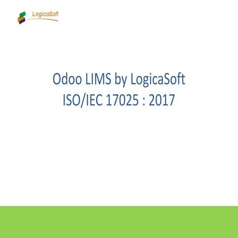 Odoo lims by LogicaSoft and  ISO 17025 : 2017