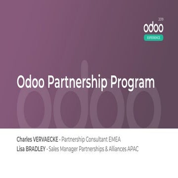 Odoo Partnership Program