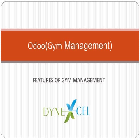 Odoo Gym Management