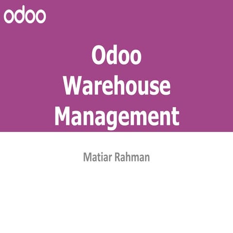 Odoo Warehouse
