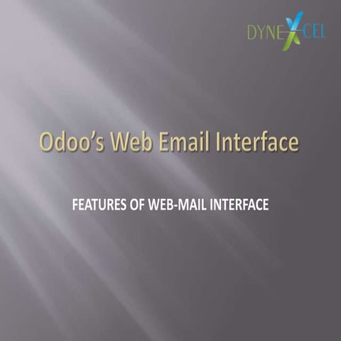 Odoo web email interface