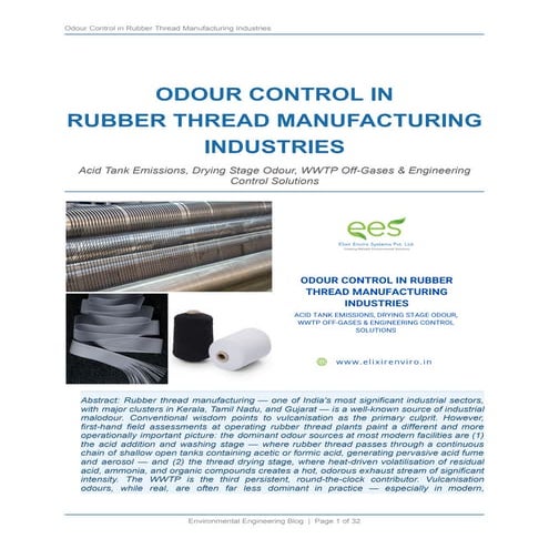 ODOUR CONTROL IN RUBBER THREAD MANUFACTURING INDUSTRIES.pdf