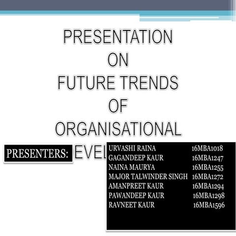 future trends of organizational development