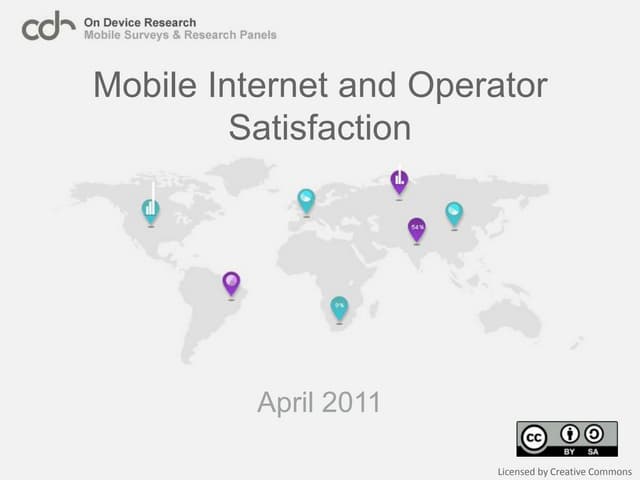 Mobile Internet Satisfaction 2011