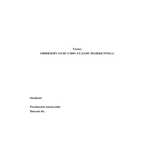 Priprema robe za prodaju | DOC