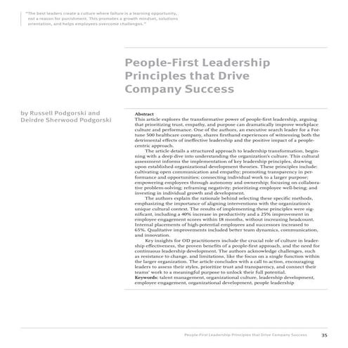 People-First Leadership Strategies that Drive Company Success