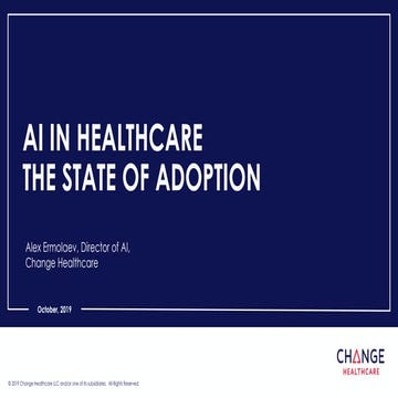 AI in Healthcare: state of adoption