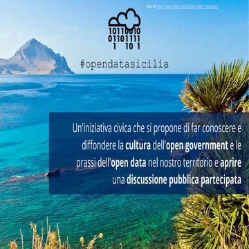 Conferenza OpenGeoData 2016 - La comunità Open Data Sicilia - Ilaria Vitellio...