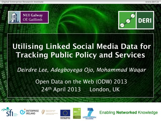 Utilising Linked Social Media Data for Tracking Public Policy and Services