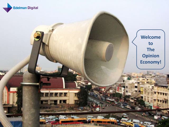 The Opinion Economy