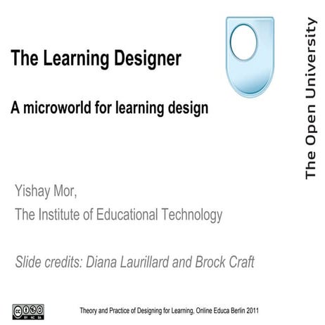 the learning designer - the theory and practice of design for learning 