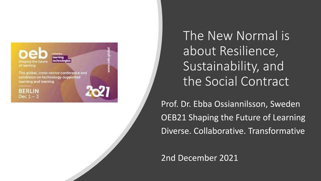 Oeb2021 ossiannilsson