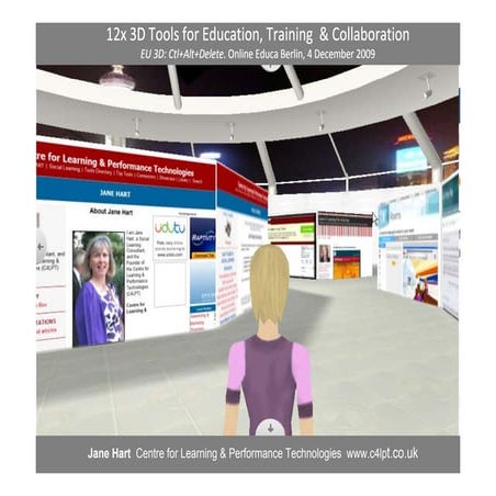 12 x 3D Tools for Education, Training & Collaboration