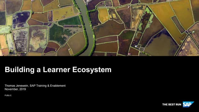 Building a Learner Ecosystem | PPT