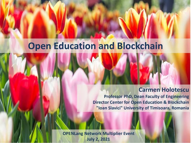 Open Education and Blockchain