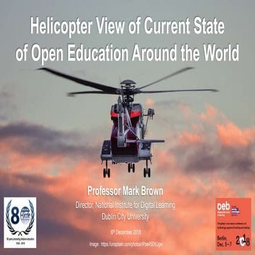 Helicopter View of Current State  of Open Education Around the World