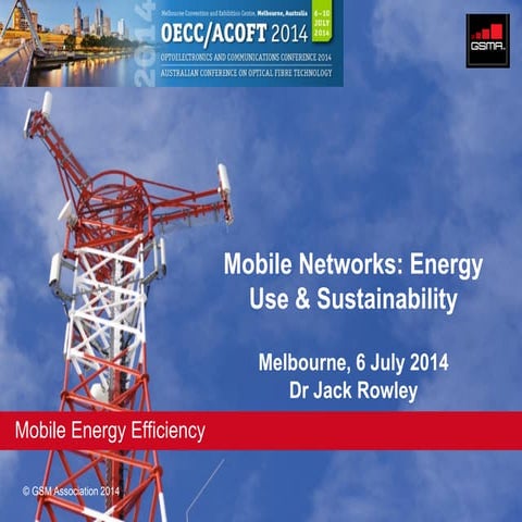 Mobile Networks: Energy Use & Sustainability