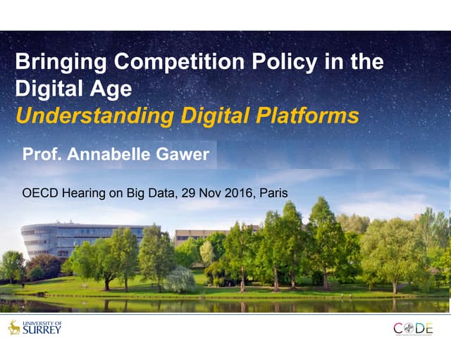 Big data: Bringing competition poli...