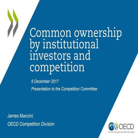 Common ownership and competition –O’Brien– December 2017 OECD ...