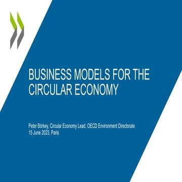 Competition in the Circular Economy – Peter Börkey – June 2023 OECD discussion