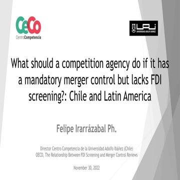 The Relationship between FDI Screening and Merger Control Reviews ...